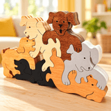 Wooden PuzzlesPILE OF PUPS PUZZLE - Wooden Scroll Saw Animal Puzzleanimal puzzledevelopmental toySaving Shepherd
