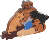 Wooden PuzzlesPUPS WITH TOYS PUZZLE - Wooden Scroll Saw Animal Puzzleanimal puzzledevelopmental toySaving Shepherd