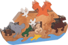 Wooden PuzzlesSMALL NOAH'S ARK PUZZLE - Wooden Scroll Saw Animal Puzzleanimal puzzledevelopmental toySaving Shepherd