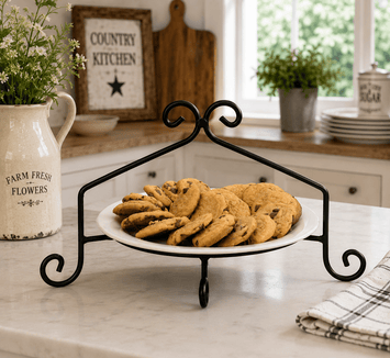 Wrought Iron3 WROUGHT IRON PIE RACK SET - Single Double & Triple Tier Metal Display Standspie rackpie standSaving Shepherd