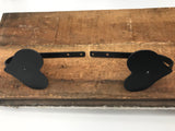 Wrought IronHEART CURTAIN TIE BACKS - 2 Solid Wrought Iron Hand Forged Drapes Holdback Hooks (Copy)accessoriesaccessorySaving Shepherd