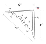 Wrought IronINDUSTRIAL WROUGHT IRON RING SHELF BRACKETS - Amish Blacksmith Hand Forged USAAmish BlacksmithbracketSaving Shepherd