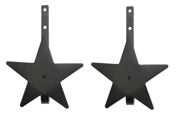 Wrought IronSTAR CURTAIN TIE BACKS - 2 Solid Wrought Iron Hand Forged Drapes Holdback HooksaccessoriesaccessorySaving Shepherd