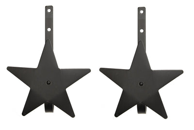 Wrought IronSTAR CURTAIN TIE BACKS - 2 Solid Wrought Iron Hand Forged Drapes Holdback HooksaccessoriesaccessorySaving Shepherd
