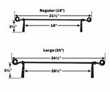 Wrought IronWROUGHT IRON TOWEL BAR with SCROLLS - 2 Sizes & Attached Mounting Wall BracketsaccessoriesaccessorySaving Shepherd