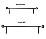 Wrought IronWROUGHT IRON TOWEL BAR with SCROLLS - 2 Sizes & Attached Mounting Wall BracketsaccessoriesaccessorySaving Shepherd