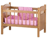 Doll FurnitureDELUXE DOLL CRIB with BEDDING - Amish Handmade Furniture for Dolls USAAmerican GirlAmishSaving Shepherd