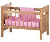 Doll FurnitureDELUXE DOLL CRIB with BEDDING - Amish Handmade Furniture for Dolls USAAmerican GirlAmishSaving Shepherd