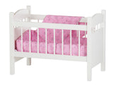 DELUXE DOLL CRIB with BEDDING - Amish Handmade Furniture for Dolls USA