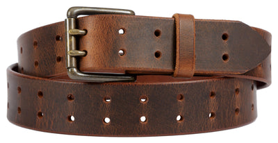 Leather Belt1¾" DUAL PRONG DOUBLE HOLE BELT - Heavy Duty Amish Handmade USAbeltbeltsSaving Shepherd