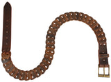 Leather BeltDISTRESSED LEATHER LINK BELT - Adjustable Custom Comfort FitbeltbeltsSaving Shepherd