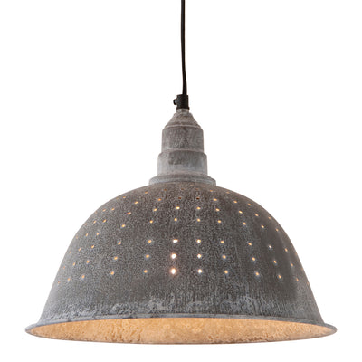 Chandeliers & Ceiling FixturesCOUNTRY COLANDER PENDANT LAMP in Weathered Zinc Finishaccentaccent lightSaving Shepherd