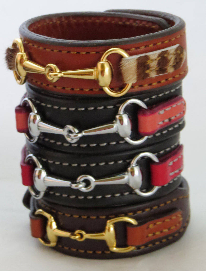 Handtooled Leather FINE LEATHER HORSE BIT BRACELET Saving Shepherd