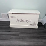 Handmade Children's FurniturePersonalized Solid Wood Toy Box USA Handcrafted Playroom Furniture StoragefurnitureplayroomSaving Shepherd