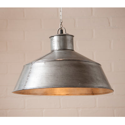 Chandeliers & Ceiling FixturesLARGE SPRINGHOUSE PENDANT Light in Antique Polished Tin Finishaccentaccent lightSaving Shepherd