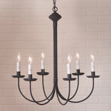 Chandeliers & Ceiling Fixtures6 Arm GRANDVIEW CHANDELIER - Textured Black with Gray Sleeves CandelabracandelabrachandelierSaving Shepherd