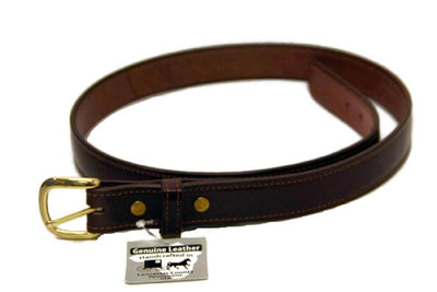 Leather BeltSINGLE STITCH BELT - Black & Brown Leather 1¼ inch - USAbeltbeltsSaving Shepherd