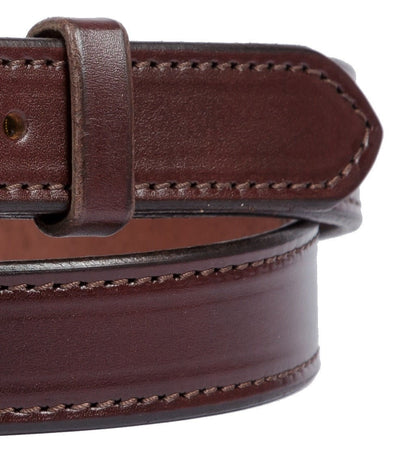 Leather BeltSTITCHED BRIDLE LEATHER BELT - 1" Wide Amish Handmade in USAbeltdress beltSaving Shepherd