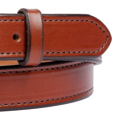 Leather BeltSTITCHED BRIDLE LEATHER BELT - 1" Wide Amish Handmade in USAbeltdress beltSaving Shepherd