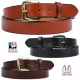 Leather BeltBRIDLE LEATHER BELT - 1¼" Amish Handmade for Dress or Work USAbeltdress beltSaving Shepherd