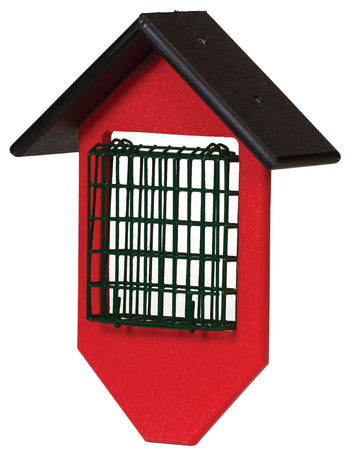 Bird FeederCLASSIC SUET FEEDER - 4 Season All Weather Hanging Single Cake HolderAmishbirdSaving Shepherd
