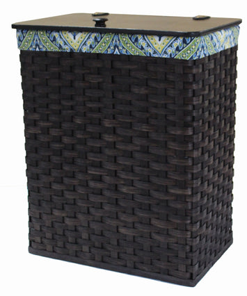 Laundry HamperCLOTHES HAMPER - Amish Hand Woven Laundry Basket with Birch Wood LidbasketbasketsSaving Shepherd