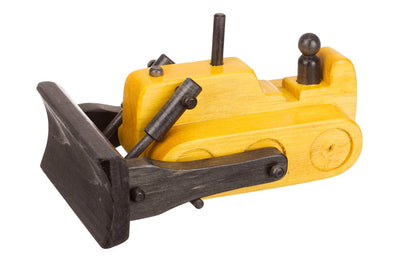 Wooden & Handcrafted ToysYELLOW BULLDOZER WOOD TOY - Amish Handmade Construction Truck USAAmishbulldozerSaving Shepherd