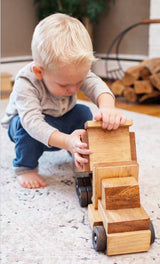 Wooden & Handcrafted ToysLarge DUMP TRUCK - Handmade Working Construction Wood ToychildrenchildrensSaving Shepherd