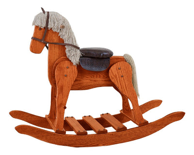 Wooden & Handcrafted ToysLARGE ROCKING HOBBY HORSE - Solid Oak in 5 Finishes Amish Handmade USAchildrenchildren furnitureSaving Shepherd