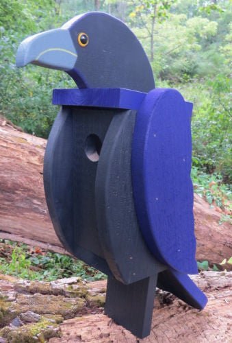 BirdhouseBALTIMORE RAVENS BIRDHOUSE Amish Handmade Lawn & Garden DecorbirdbirdhouseSaving Shepherd