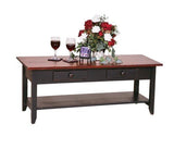 TablesCOFFEE TABLE Wormy Maple Top Primitive Hardwood Amish Handmade FurnitureofficetablesSaving Shepherd