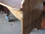 PrimitivesDEACON BENCH Pennsylvania Dutch Antique Reclaimed Barn Wood Plank Dove TailedtablesSaving Shepherd