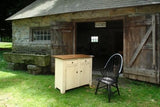 Kitchen Islands & CartsKITCHEN ISLAND CUPBOARD w STORAGE HUGE Amish Handmade Wormy Maple Top CountrycupboardsdiningSaving Shepherd