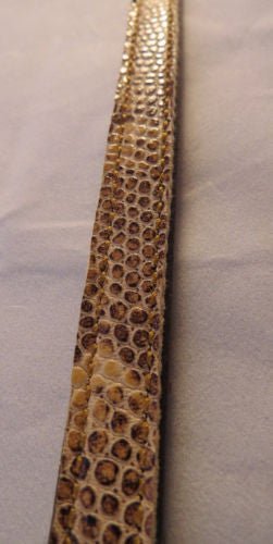 Handcrafted for PetsLEATHER PET COLLAR with Faux Snakeskin for Dog Cat or Small PetCatcatsSaving Shepherd