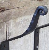 PrimitivesCAST IRON HOOK Hand Forged Double Coat Tree Wall Hook by Amish BlacksmithSaving Shepherd