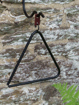 Wrought IronWrought Iron DINNER BELL Triangle Handforged Made in USAAmish BlacksmithchimeSaving Shepherd