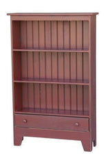 BookcasesBOOKCASE STORAGE CABINET w DRAWER Primitive Amish Handmade Hardwood FurniturebookcasesofficeSaving Shepherd