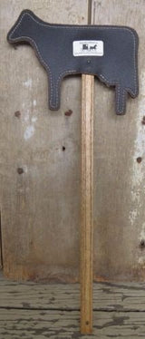 Handtooled LeatherLeather Cow Fly Swatter Amish Handmade Country Farm Decor5050 shadesSaving Shepherd