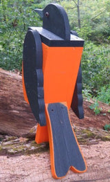 BirdhouseBALTIMORE ORIOLE BIRDHOUSE - Black & Orange Post Mount HousebirdbirdhouseSaving Shepherd