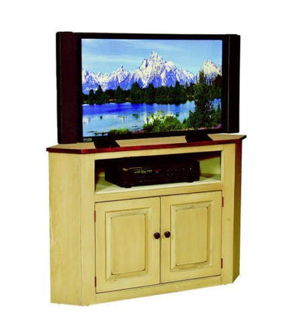 Entertainment Units, TV StandsCORNER TV TELEVISION CONSOLE CABINET Amish Handmade Maple Furniture StandcupboardsofficeSaving Shepherd