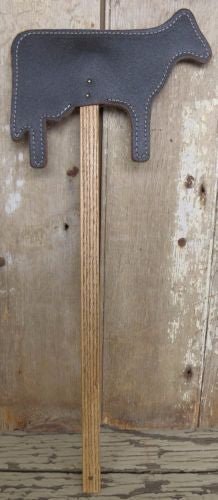 Handtooled LeatherLeather Cow Fly Swatter Amish Handmade Country Farm Decor5050 shadesSaving Shepherd