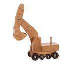 Wooden & Handcrafted ToysFLAT BED TRACTOR TRAILER with EXCAVATOR SET - Large Handmade Wood Toy USAAmishchildrenSaving Shepherd