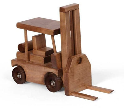 Wooden & Handcrafted ToysFORKLIFT with PALLET - Working Wood Construction Toy Truck USAAmishchildrenchildrensHarvestSaving Shepherd