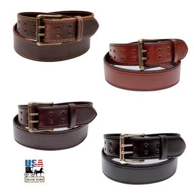 Leather Belt1¾" WIDE DUAL PRONG MONEY BELT - Thick Heavy Duty Leather USAbeltbeltsSaving Shepherd