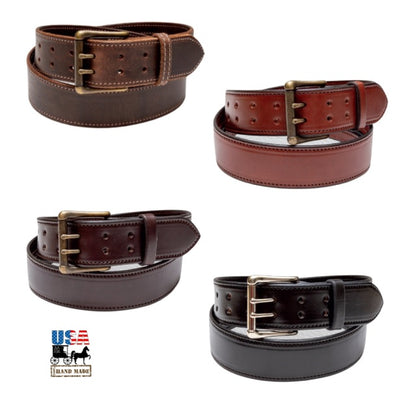 Leather Belt1½" WIDE DUAL PRONG MONEY BELT - Thick Heavy Duty Leather USAbeltbeltsSaving Shepherd