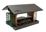 Bird Feeder2 SUET & SEED FEEDER - 4 Season Covered Combo with Screen Floorbirdbird feederSaving Shepherd