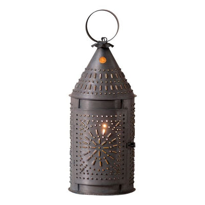 Country Lighting15" Revere Lantern with Chisel Design in Kettle Black Finishaccent lightaccent lightingSaving Shepherd