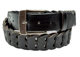 Leather BeltBLACK BUFFALO LEATHER LINK BELT - Adjustable Custom Comfort FitbeltbeltsSaving Shepherd