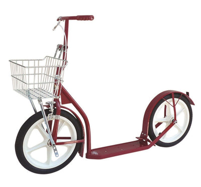 Kick Scooters20" ADULT SCOOTER - Genuine Amish with Basket Handbrake & Racing Wheels in 12 Colors!adultadult scooteradultsRedSaving Shepherd