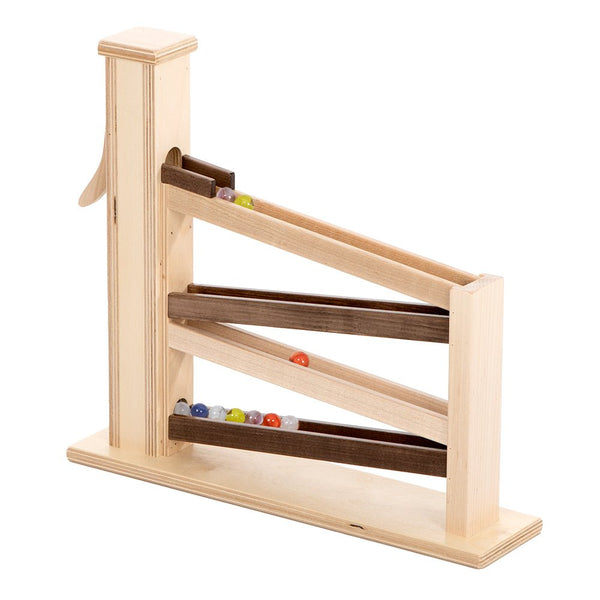 Wooden & Handcrafted ToysMARBLE PUMP RACE TRACK - Natural Wood & Walnut FinishchildrenchildrensSaving Shepherd